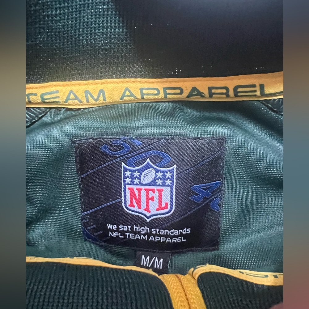 Green Bay Packers NFL Full Zip Jacket Mens Medium NO FLAWS - Picture 4 of 6